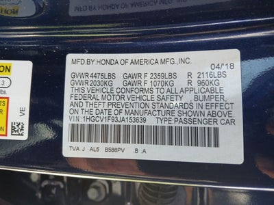 2018 Honda Accord Touring