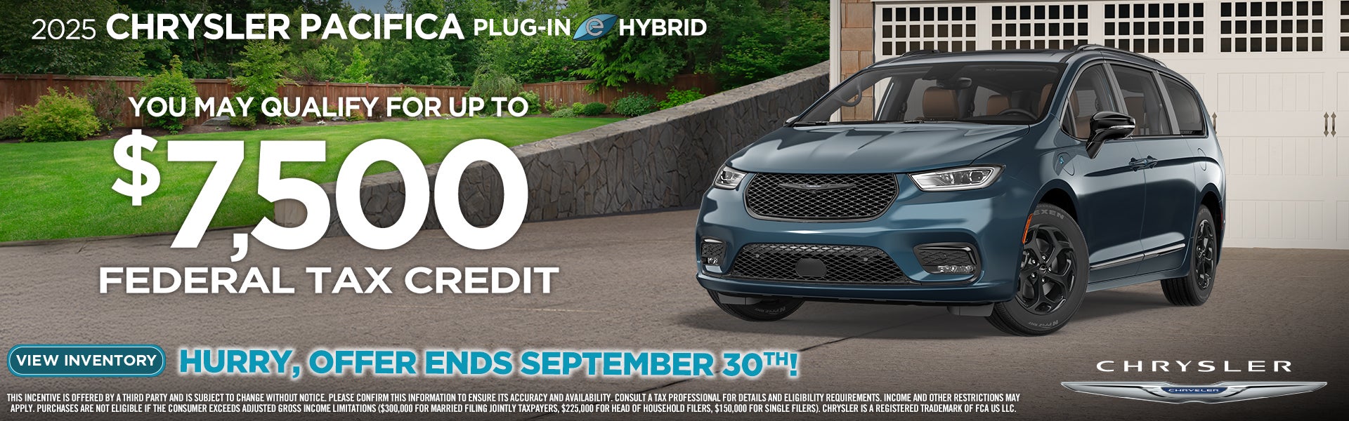 2025 Pacifica tax credit